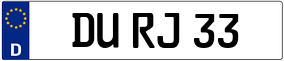 Truck License Plate